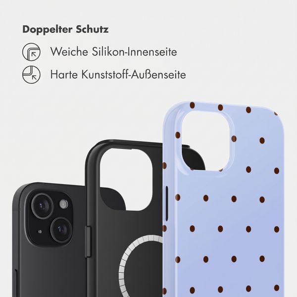 Selencia Vivid Rückabdeckung mit MagSafe Apple iPhone 15 - Happy Dots Digital Sky