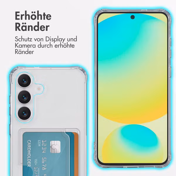 imoshion Soft Case Back Cover mit Kartenhalter Samsung Galaxy S25 FE - Transparent