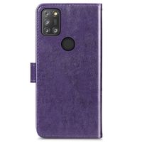 Kleeblumen Klapphülle Alcatel 3X (2020) - Violett