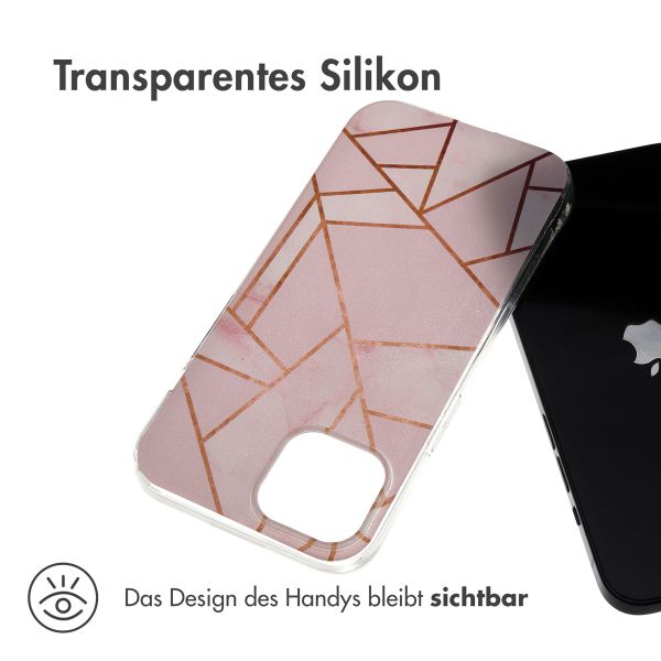 imoshion Design Hülle Apple iPhone 15 - Pink Graphic
