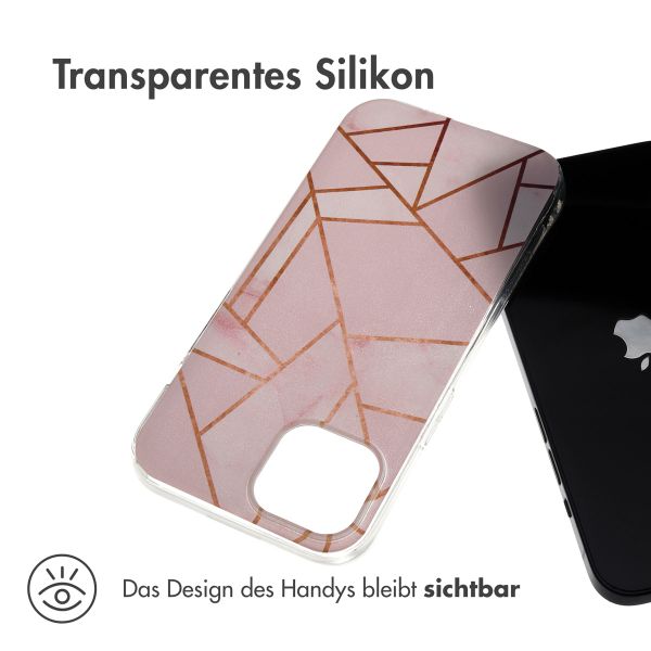 imoshion Design Hülle für das iPhone 15 - Pink Graphic