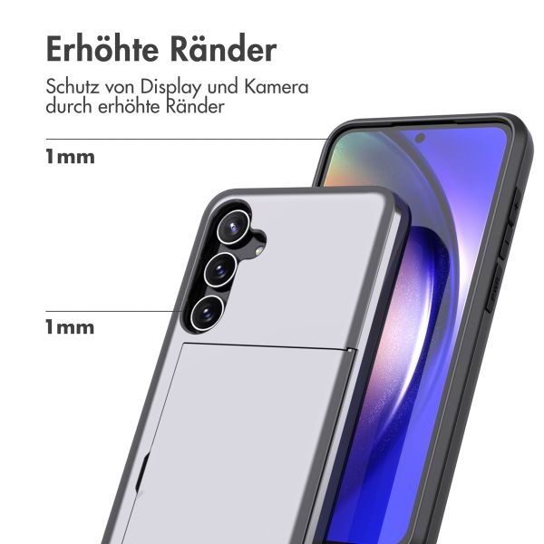 imoshion Backcover mit Kartenfach für das Samsung Galaxy A55 - Grau