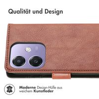imoshion Luxuriöse Klapphülle Oppo A40 (4G) / Oppo A40M (4G) / Oppo A60 (5G) - Braun