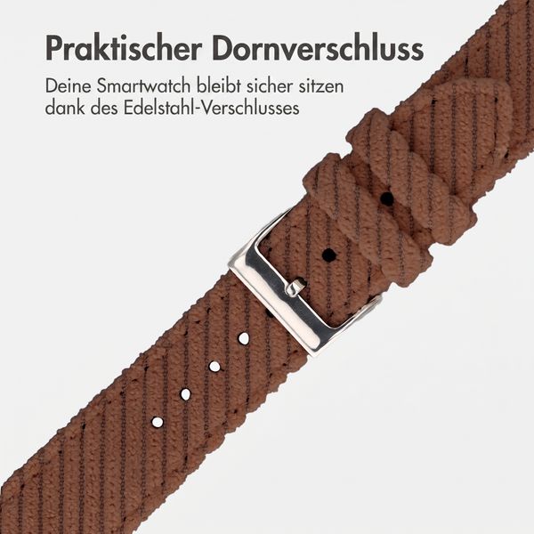 imoshion Corduroy-Band für Apple Watch | 38/40/41/42 mm - Braun