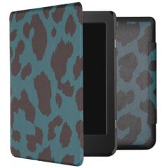 imoshion Design Slim Hard Case Klapphülle Tolino Page 2 - Green Leopard