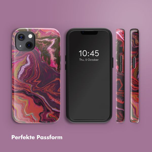Selencia Vivid Rückabdeckung mit MagSafe Apple iPhone 13 - Marble Purple