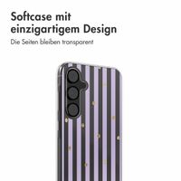 imoshion  Design Hülle für das Samsung Galaxy A55 - Sparkle Lines Lavender