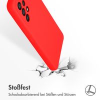 Accezz Liquid Silikoncase für das Samsung Galaxy A53 - Rot