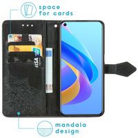 imoshion Mandala Klapphülle für das Oppo A76 (4G) - Schwarz