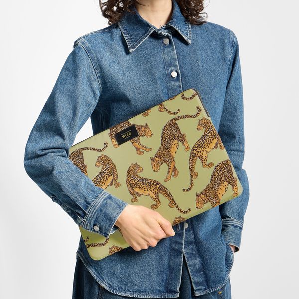 Wouf Daily Laptop Hülle 13-14 Zoll - Laptop Sleeve - Avo Leopard