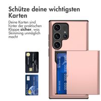 imoshion Backcover mit Kartenfach Samsung Galaxy S24 Ultra - Rosé gold