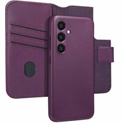 Accezz 2-in-1 Klapphülle aus Leder mit MagSafe für das Samsung Galaxy S24 - Heath Purple