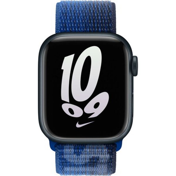Apple Nike Sport Loop Armband für das  Apple Watch Series 1 t/m 11 / SE / Ultra (44/45/46/49 mm) - Game Royal / Midnight Navy