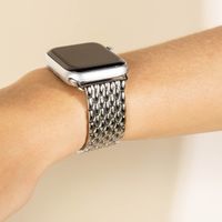 Selencia Drachenarmband aus Stahl für das  Apple Watch Series 1 t/m 9 / SE (38/40/41 mm) | Series 10 / 11 (42 mm) - Silber