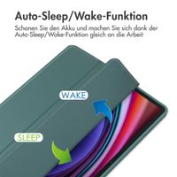imoshion Trifold Hardcase Klapphülle Samsung Galaxy Tab S9 11.0 Zoll - Grün