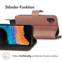 imoshion Luxuriöse Klapphülle für das Samsung Galaxy Xcover 6 Pro - Braun