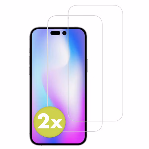 Accezz Displayschutz 2er-pack aus gehärtetem Glas Apple iPhone 14 Pro