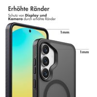 Accezz Rugged Frosted Back Cover mit MagSafe Samsung Galaxy S25 FE - Schwarz