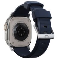 Nomad Robustes Armband FKM für das  Apple Watch Series 1 t/m 11 / SE / Ultra (44/45/46/49 mm) - Silber / Blau