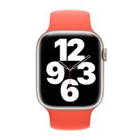 Apple Silikon Solo Loop für das  Apple Watch | 38/40/41/42 mm - Größe 3 - Nectarine