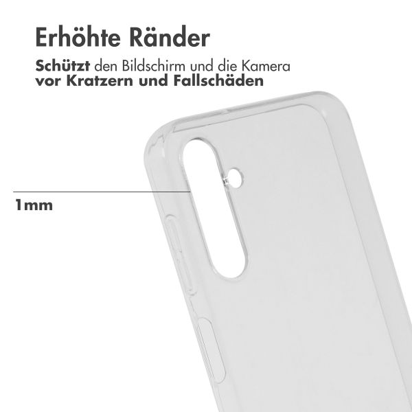 Accezz 100% recyceltes TPU Clear Cover für das Samsung Galaxy A25 (5G) - Transparent