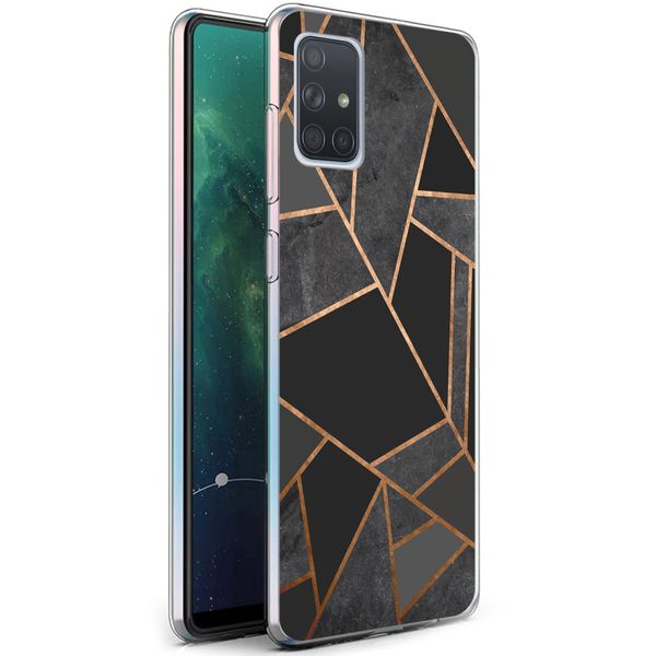 imoshion Design Hülle für das Samsung Galaxy A71 - Black Graphic