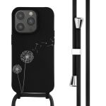 imoshion Silikonhülle design mit Band für das iPhone 14 Pro - Dandelion Black