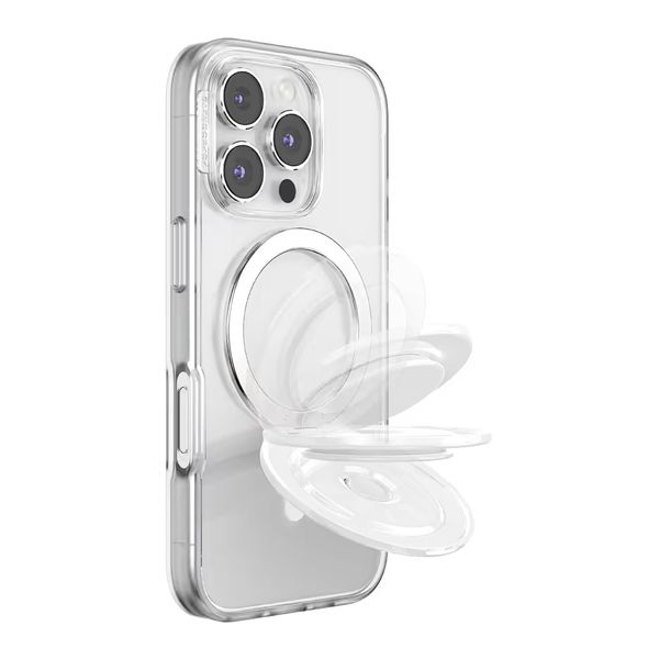 PopSockets PopGrip MagSafe Kick-Out & Stand - Glossy White
