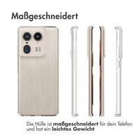 Accezz TPU Clear Cover für das Motorola Edge 50 Ultra - Transparent