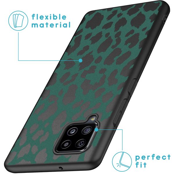 imoshion Design Hülle Samsung Galaxy A42 - Leopard - Grün / Schwarz