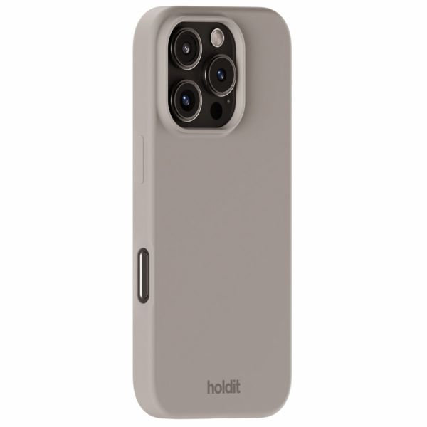 Holdit Silicone Case für das iPhone 16 Pro - Taupe