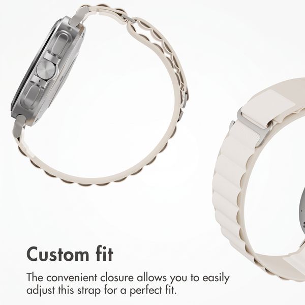Accezz Nylon Alpine Armband für Samsung Galaxy Watch Ultra 2 (2026) / Ultra (2024/2025) - Polarstern