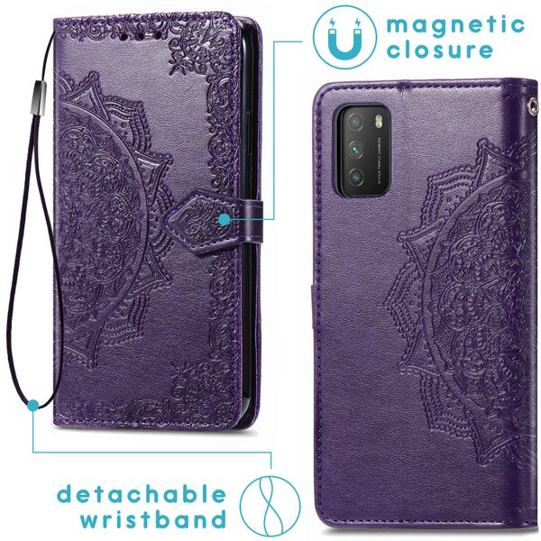 imoshion Mandala Klapphülle Xiaomi Poco M3 - Violett