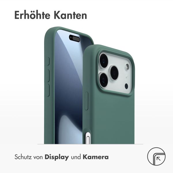 Accezz Liquid Silikoncase mit MagSafe Apple iPhone 17 Pro - Dunkelgrün