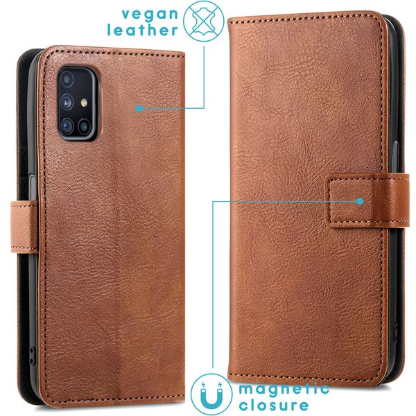 imoshion Luxuriöse Klapphülle Samsung Galaxy M31s - Braun