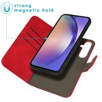 imoshion Entfernbare 2-1 Luxus Klapphülle Samsung Galaxy A55 - Rot