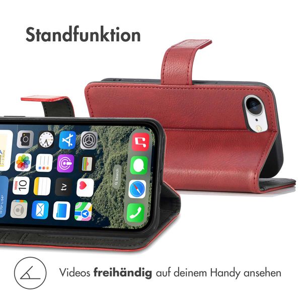 imoshion Luxuriöse Klapphülle Apple iPhone 16e - Rot
