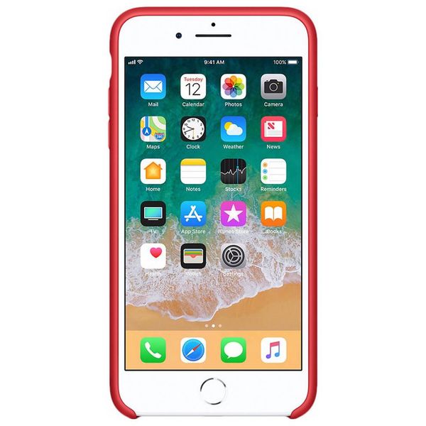 Apple Silikoncase Rot für das Apple iPhone 8 Plus / 7 Plus