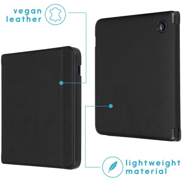 imoshion Slim Hard Case Klapphülle Kobo Libra 2 / Tolino Vision 6 - Schwarz