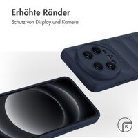 imoshion EasyGrip Back Cover für das Xiaomi 14 Ultra - Dunkelblau