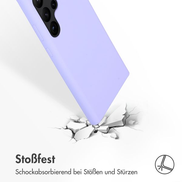 Accezz Liquid Silikoncase für das Samsung Galaxy S23 Ultra - Violett