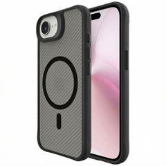 imoshion Rugged Hybrid Carbon Case mit MagSafe Apple iPhone 16e - Schwarz