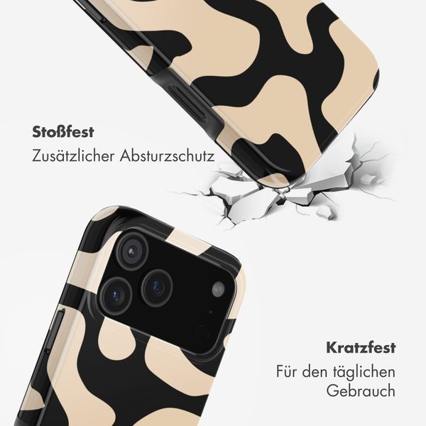 Selencia Vivid Back Cover Apple iPhone 17 Pro Max - Art Wave Black