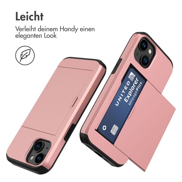 imoshion Backcover mit Kartenfach Apple iPhone 15 - Rosé gold