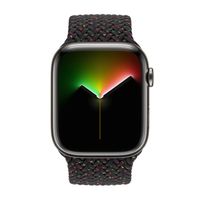 Apple Geflochtenes Solo Loop für  Apple Watch | 44/45/46/49 mm - Größe 2 - Black Unity