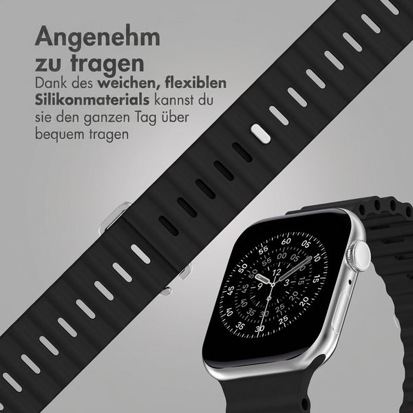 Accezz Ocean Armband für Apple Watch | 38/40/41/42 mm - Schwarz