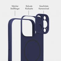 Accezz Grip Backcover mit MagSafe Apple iPhone 16 Pro - Dunkelblau
