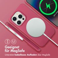 imoshion Color Backcover mit abnehmbarem Handykette und MagSafe Apple iPhone 14 Pro - Raspberry
