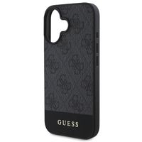 Guess Bottom Stripe 4G Back Cover für das iPhone 16 - Grau