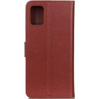 Litchi Klapphülle für das Oppo A52 / A72 / A92 - Braun